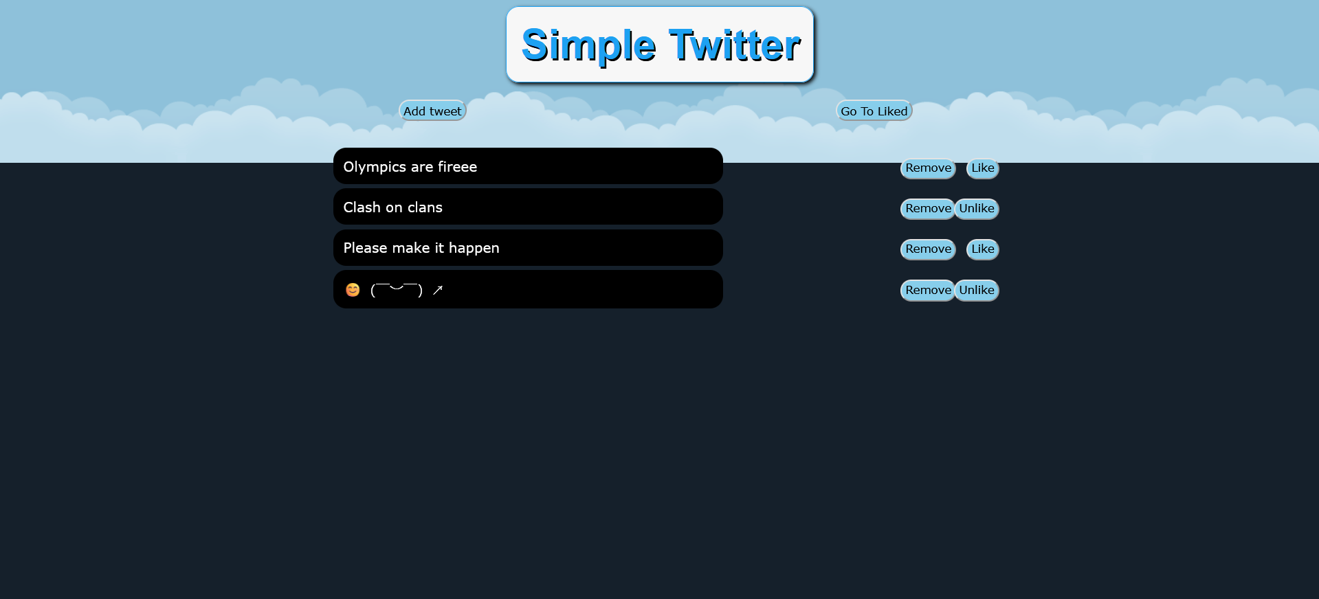 Simple Twitter Project